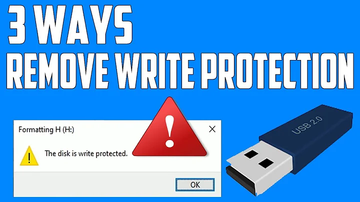 3 Ways Remove Write Protection From USB Pendrive | "The disk is write protected" [Fix]