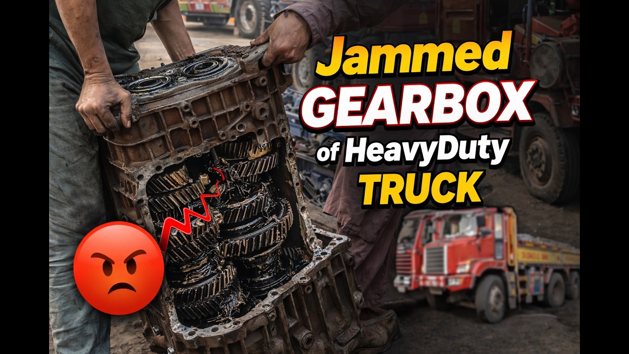 Emergency Fixing a Jammed Gear of HeavyDuty Truck ! Quick Repair