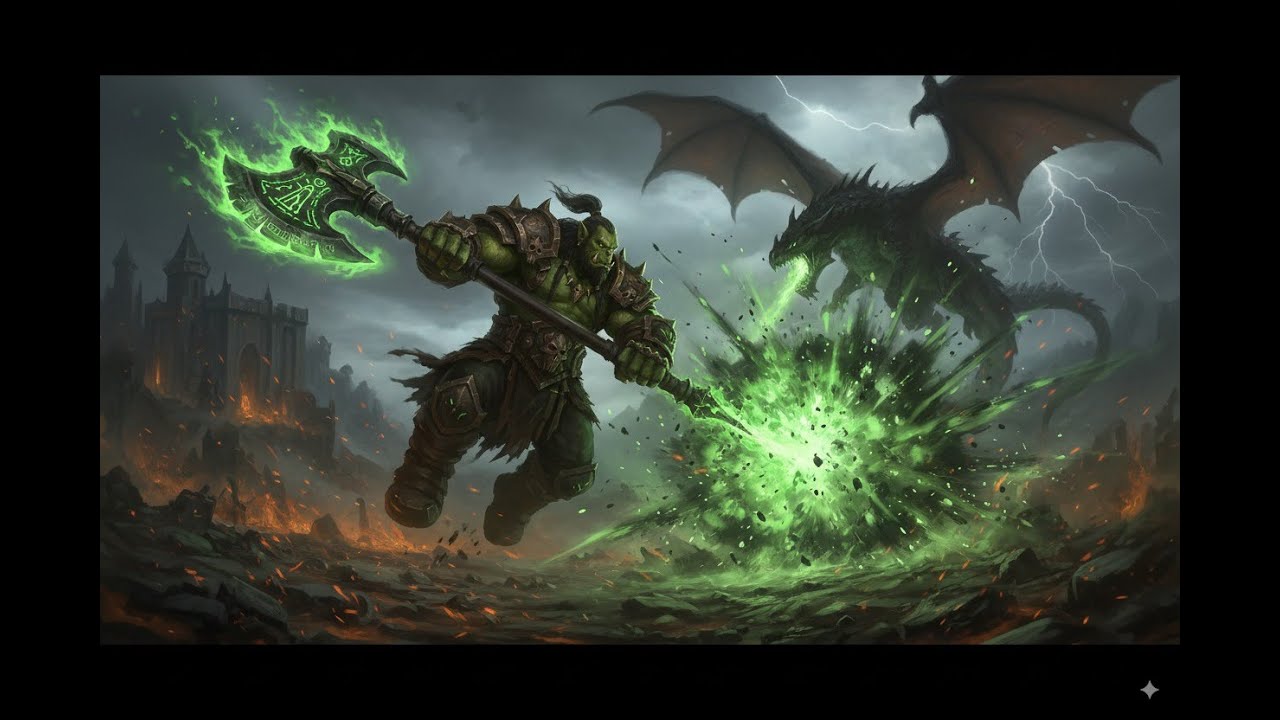 🔥Orc vs Dragon 🔊  