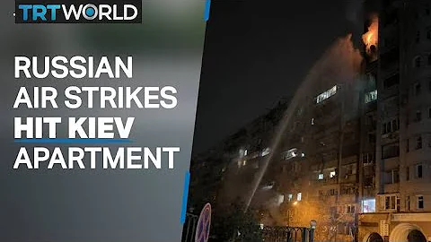 Russian air strikes hit residential building in Ukraine’s capital Kiev