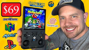 The R36MAX Plug & Play Handheld Game Console Has Over 18,000 Games!