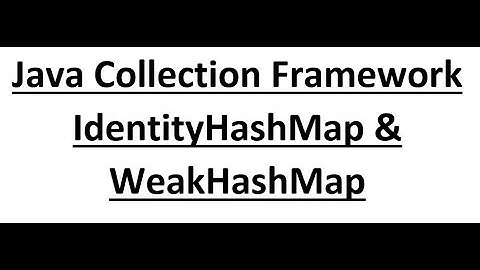 Java Module 4 | Java Collection Framework | part-8 | IdentityHashMap and WeakHashMap