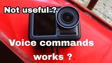 Dji osmo action Voice commands test