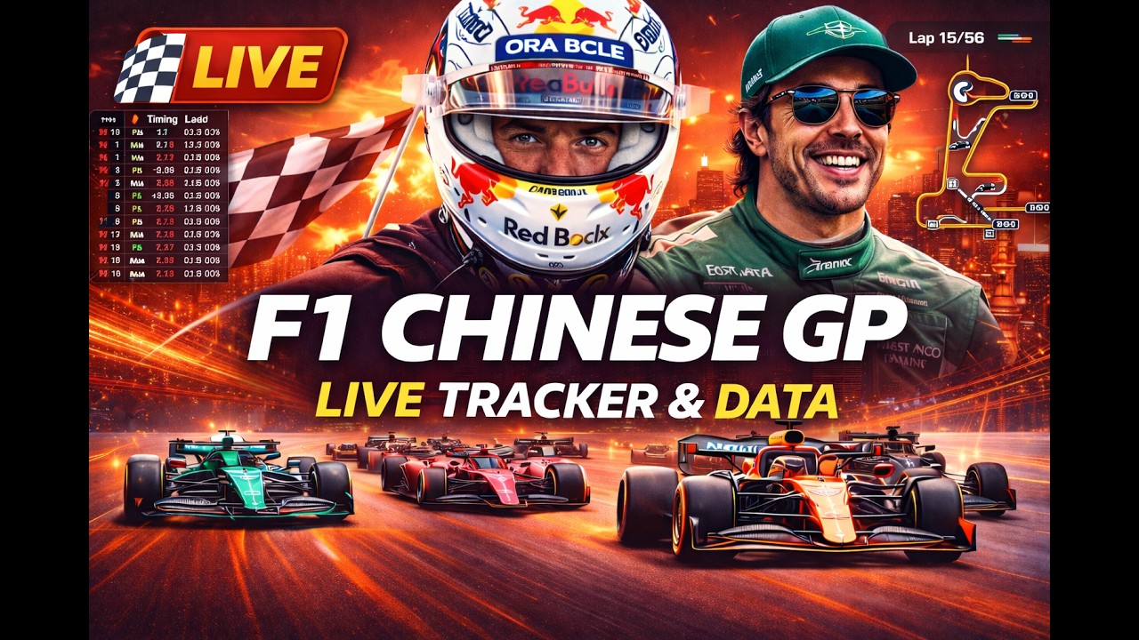 F1 Chinese GP 2026 LIVE Race Tracker | F1 Live Timing + Race Chat - YouTube