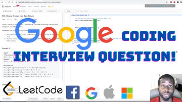 GOOGLE Coding Interview Question - Moving Average from Data Stream | LeetCode