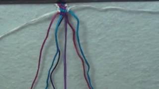► Friendship Bracelet Tutorial   Beginner   Bordered Chevron