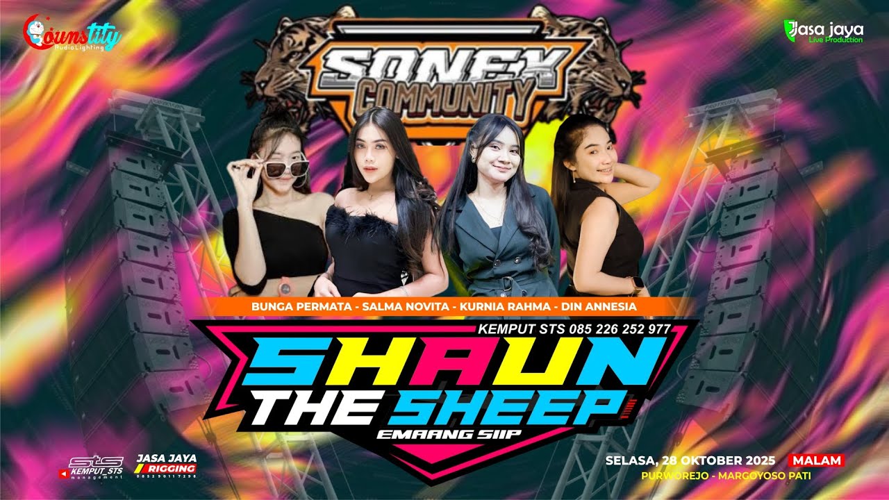 LIVE SHAUN THE SHEEP - HAPPY PARTY SONEX COMMUNITY - PURWOREJO MARGOYOSO PATI | COUNSTITY AUDIO