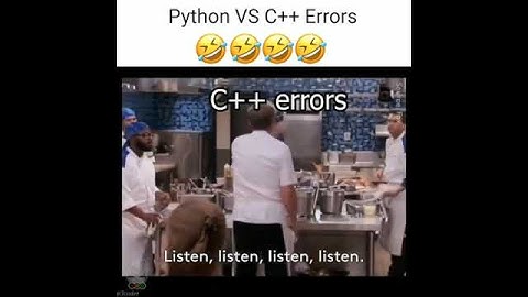 Python vs C++ Errors #shorts