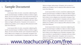 Word 2016 Tutorial The Document View Buttons Microsoft Training