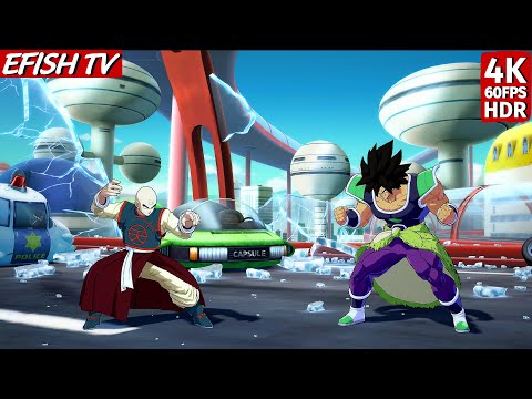 Tien & Hit vs DBS Broly & Trunks (Hardest AI) - Dragon Ball FighterZ