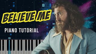 James and the Shame - Believe Me | Piano Tutorial