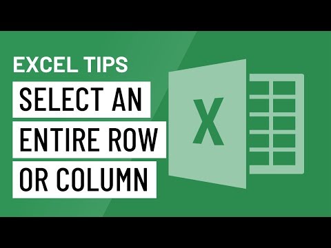 Video: Hvordan merker jeg en rad i Excel?