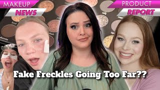 Are these Fake Freckles TOO MUCH? +Amy Loves Makeup X Adept  | What&#39;s Up in Makeup Products
