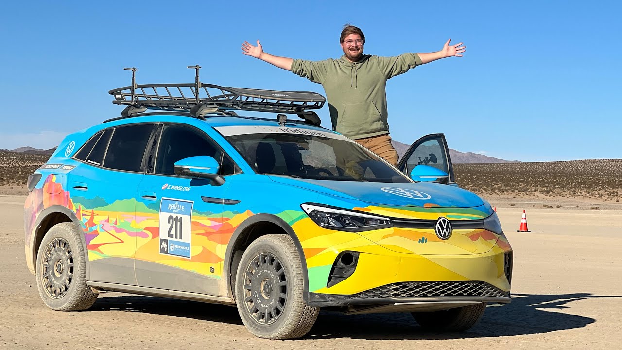 I Drive (shred) Some Volkswagen ID.4 Electric Rally Cars!
