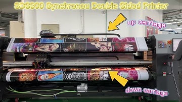 Ink Type: Solvent,Material:Backlit,Model：SDS300Double-sided printing Print test