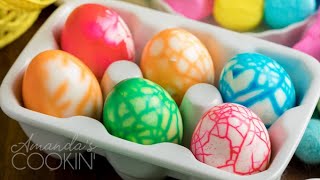 Cracked Colored Eggs