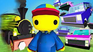 1 Train vs 10,000 Cars in Wobbly Life! screenshot 3