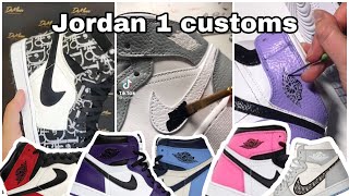 Best tik tok Custom Jordans | compliation | 2021 Jordan 1 shoes | Pt. 1