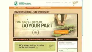 Starbucks Shared Planet Corporate Social Responsibility Campaign Site
