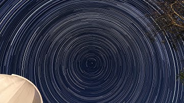 12 1/2 Hour Star Trails Time-Lapse 4k 60fps Sped Up Version