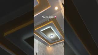 model plapon gipsum dan pvc#seputarbangunan #rumah #shorts