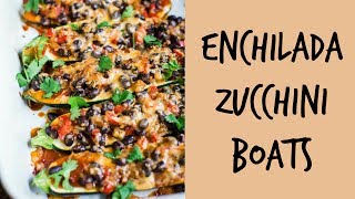 Enchilada Zucchini Boats