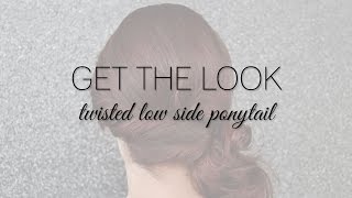 Get the look: twisted low side ponytail