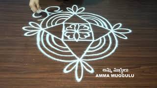 creative festival rangoli designs || ugadi simple designs || Telugu panduga muggulu #ammamuggulu