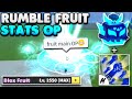 Rumble with max fruit stats is broken in blox fruits bounty hunt