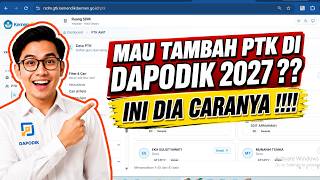 HOW TO ADD PTK IN DAPODIK 2027 | LATEST - ADD TEACHERS IN DAPODIK