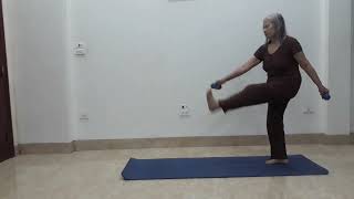 DAY 83 . MY GRANDMA EXERCISED FOR 30 MINUTES  .