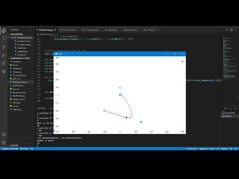 Pure pursuit simulation