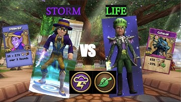 Storm VS Life Grandmaster (50) PvP | Wizard 101
