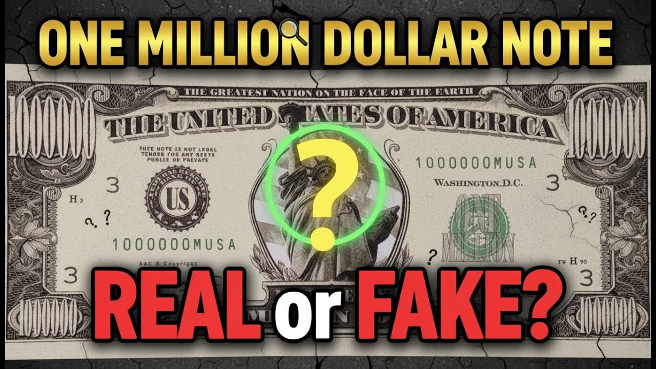 One Million Dollar Note Real or Fake | One Million Dollar Note is Real? | Fact Check | Reality