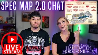 🔴Halloween Horror Nights 31 Speculation Map V2 | LIVESTREAM🔴