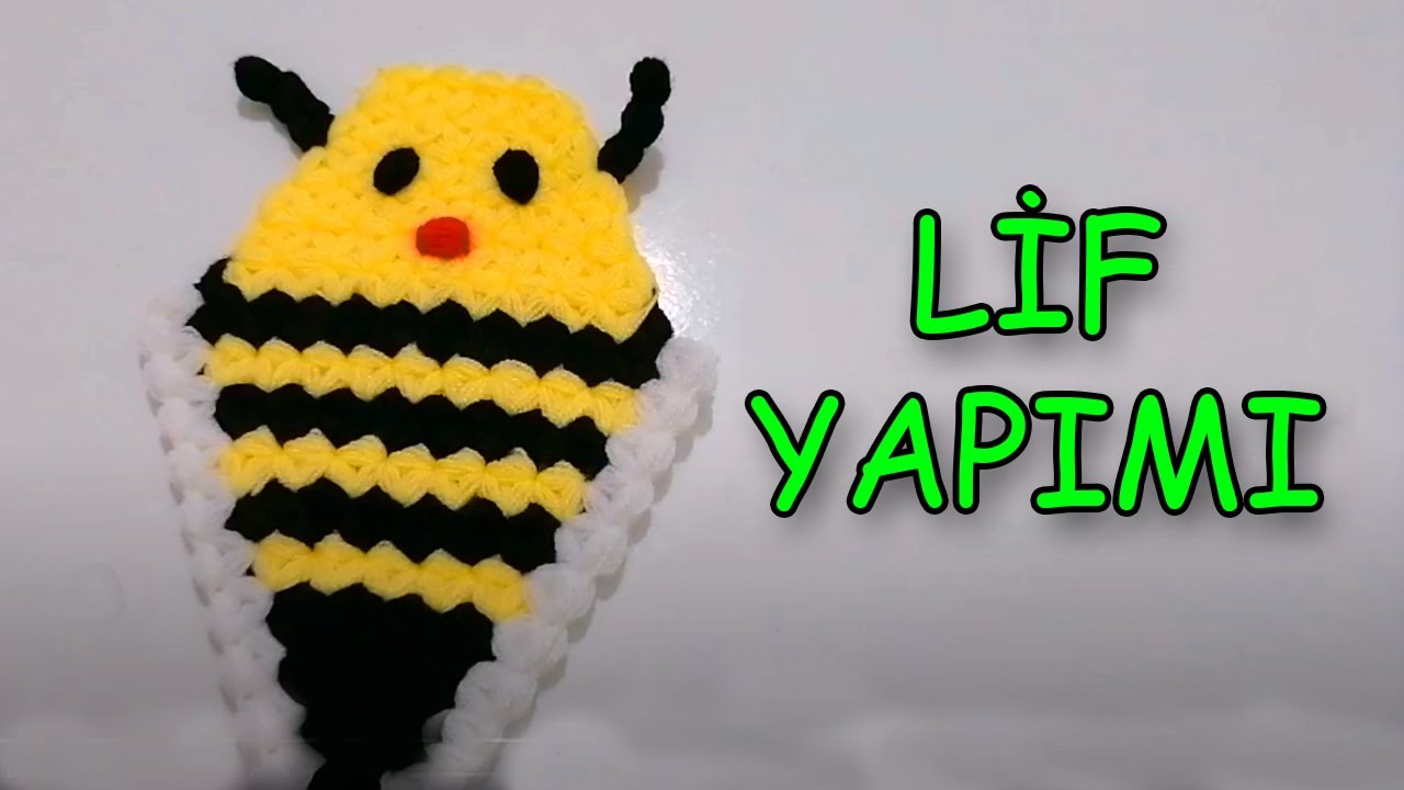 Arı Kese Lif Örgü Lif Yapımı ✅️ Kendi Tasarımım ✅️ Lif Modelleri