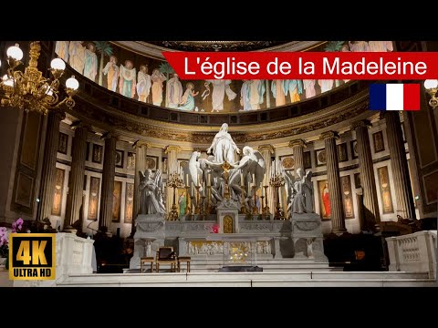 Inside Église de la Madeleine Church in Paris (Christmas 2022)