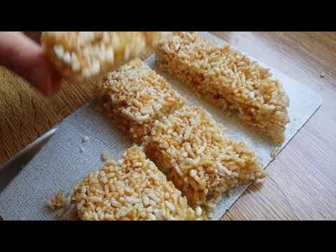 ბრინჯის გოზინაყი....воздушного рис....puffed rice