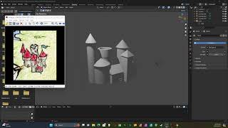 Castle 3D Model in Blender