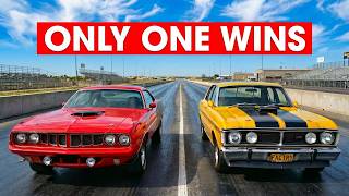 426 Hemi 'Cuda vs Ford Falcon GTHO Phase 4 — The ULTRA RARE Muscle Cars