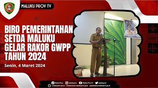 BIRO PEMERINTAHAN SETDA MALUKU GELAR RAKOR GWPP TAHUN 2024