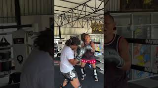 Saenchai students learning Muay Thai