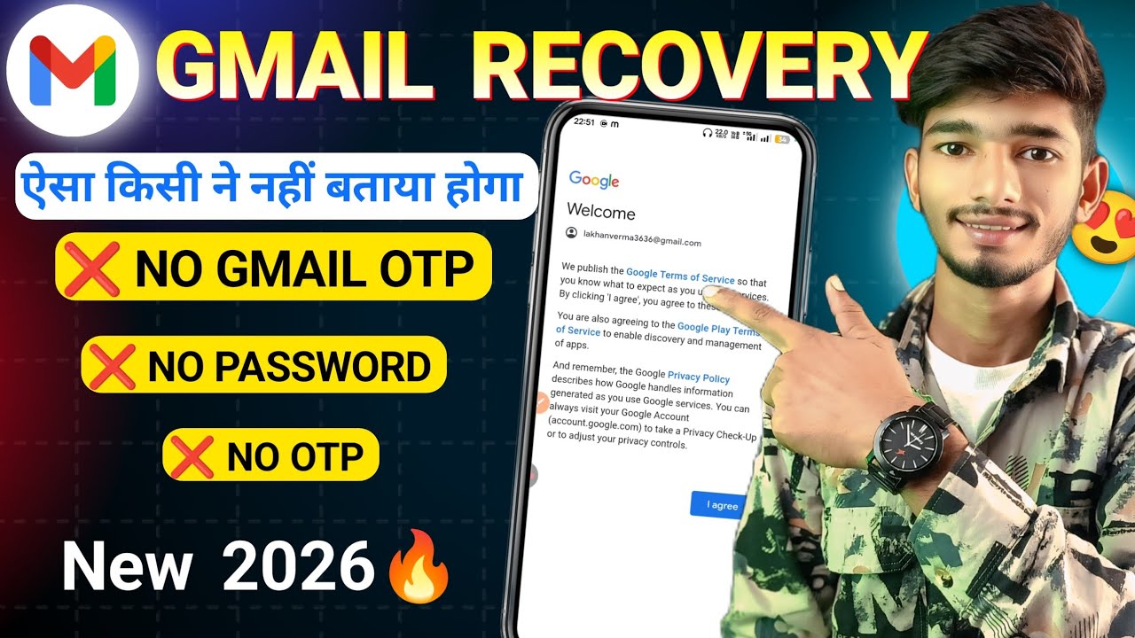 How To Recover Gmail Account 2026    Gmail Account Recovery 2 step Verification Forgot Password