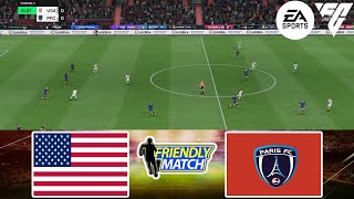 FC 24 - USA W vs Paris FC W 22/5/2024 - Friendly Match - Gameplay PS | Full Match