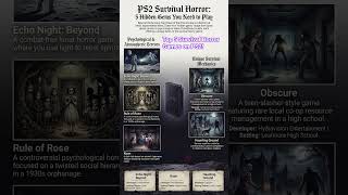 Top 5 Horror Games on PS2!