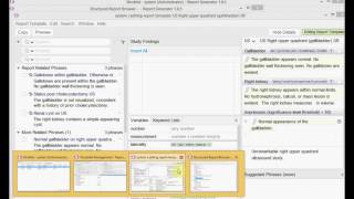 Automatically populating reports with study data