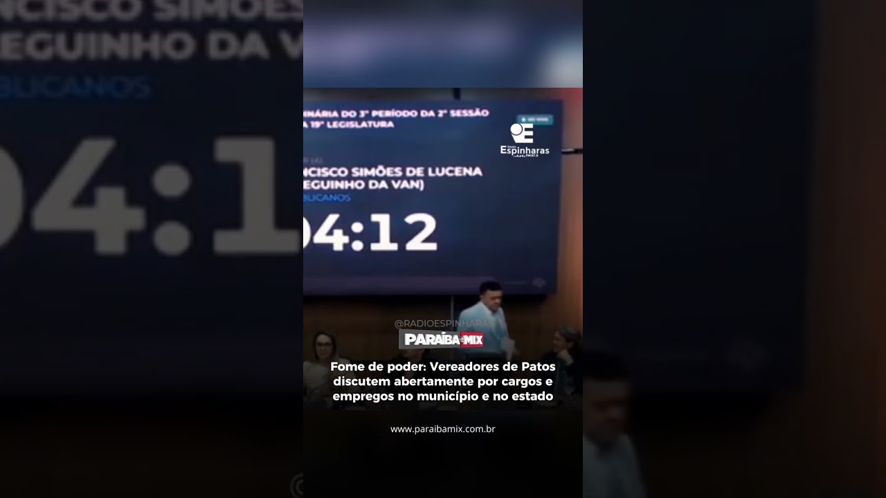 Vereadores de Patos discutem abertamente por cargos e empregos no município e no estado