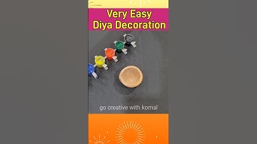 Very Easy Diya decoration ideas #Diwali #diwalidecoration #shorts #short #diya #decor #diwalispecial
