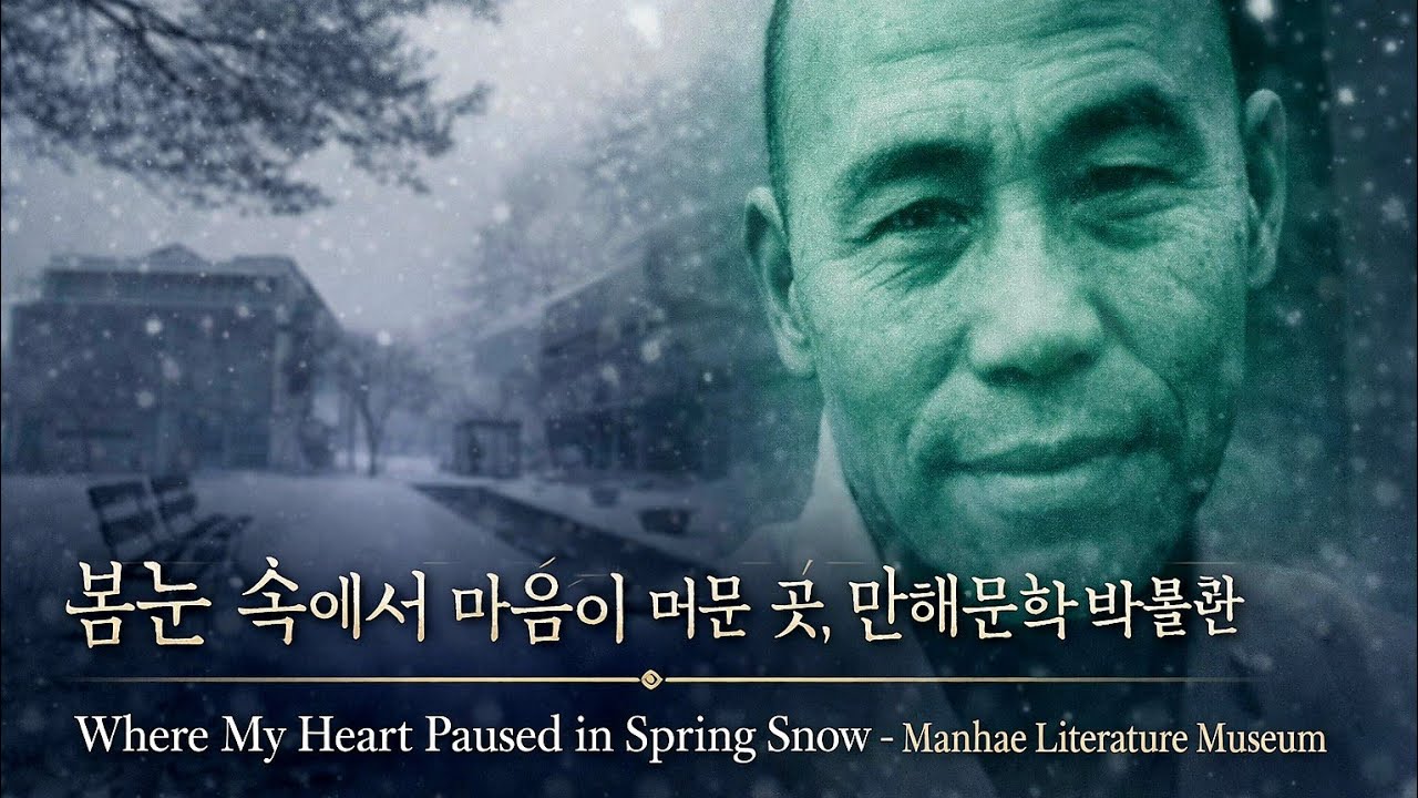 (4K)봄눈 속에서 마음이 머문 곳, 만해문학박물관. A place where my heart lingered, Manhae Literature Museum.
