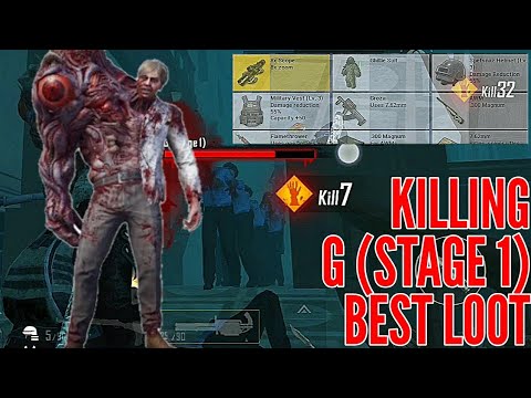 Killing G (Stage 1) For Best Loot at RPD | Zombie Mode | PUBG M |